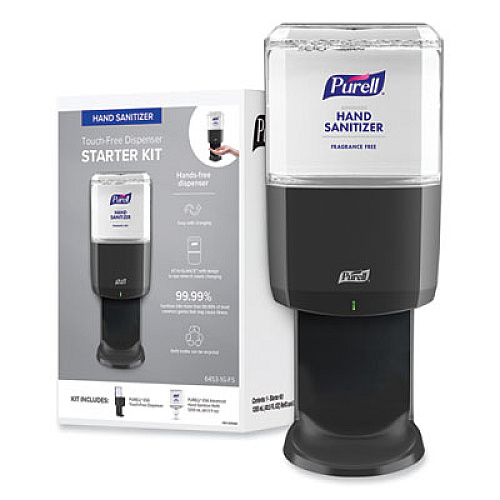 PURELL Advanced Hand Sanitizer Foam ES6 Starter Kit, 1,200 mL Graphite (64531GFS)