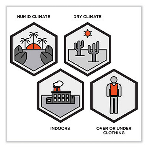 ergodyne Chill-Its 6225 Premium FR Phase Change Cooling Vest, Modacrylic Cotton, Large/X-Large, Khaki (12204)