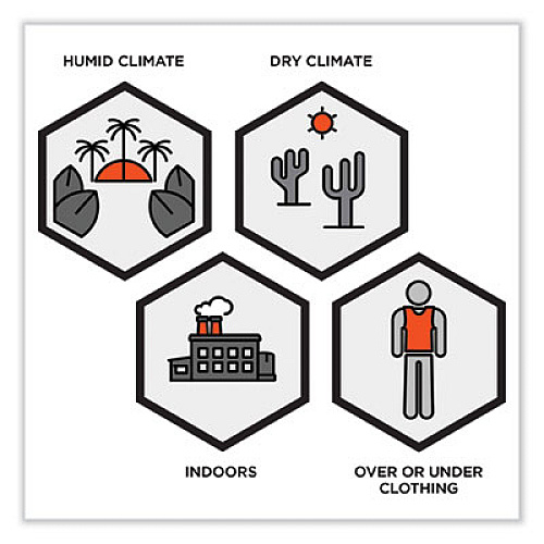 ergodyne Chill-Its 6225 Premium FR Phase Change Cooling Vest, Modacrylic Cotton, Small/Medium, Orange (12205)