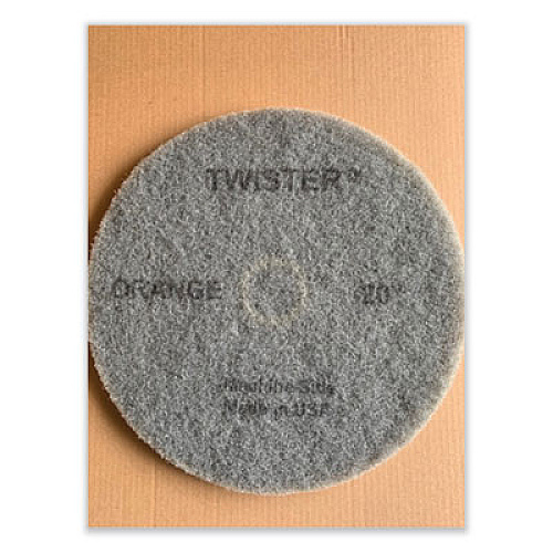 Diversey Twister Floor Pad, 20" Diameter, Orange, 2/Carton (DD1229595)
