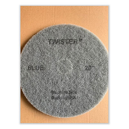 Diversey Twister Floor Pad, 20" Diameter, Blue, 2/Carton (DD1229528)