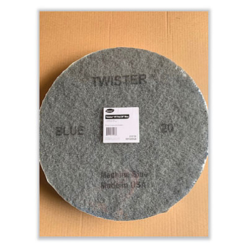 Diversey Twister Floor Pad, 20" Diameter, Blue, 2/Carton (DD1229528)