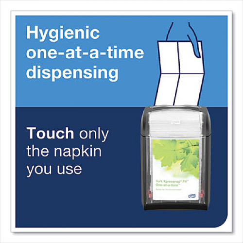 Tork Xpressnap Fit Interfold Dispenser Napkins, 2-Ply, 6.5 x 8.39, Natural, 120/Pack, 36 Packs/Carton (DX806E)