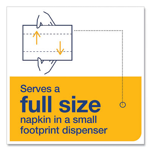 Tork Xpressnap Fit Interfold Dispenser Napkins, 2-Ply, 6.5 x 8.39, Natural, 120/Pack, 36 Packs/Carton (DX806E)