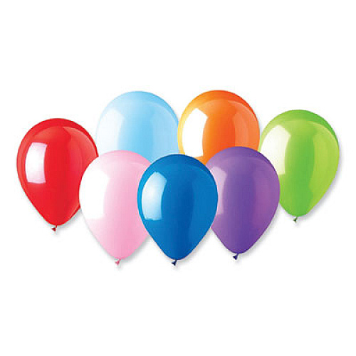 Tablemate Party Loons Helium Quality Latex Balloons, Assorted Colors, 100/Pack (1200)