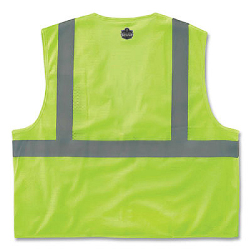 ergodyne GloWear 8210Z Class 2 Economy Mesh Vest, Polyester, Lime, 4X-Large/5X-Large (21059)