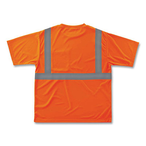 ergodyne GloWear 8289 Class 2 Hi-Vis T-Shirt, Polyester, Orange, X-Small (21511)