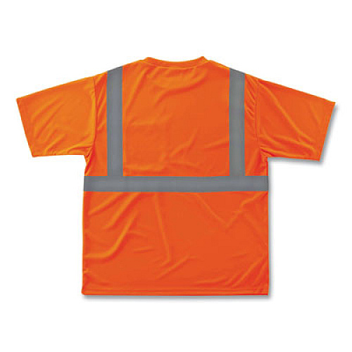 ergodyne GloWear 8289 Class 2 Hi-Vis T-Shirt, Polyester, Orange, Small (21512)