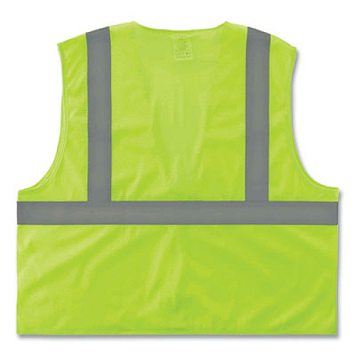 ergodyne GloWear 8205HL Class 2 Super Economy Mesh Vest, Polyester, Lime, X-Small (20971)