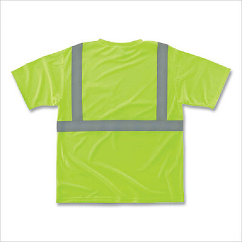 ergodyne GloWear 8289 Class 2 Hi-Vis T-Shirt, Polyester, Lime, Large (21504)