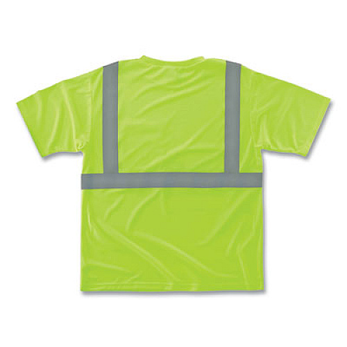 ergodyne GloWear 8289 Class 2 Hi-Vis T-Shirt, Polyester, Lime, 2X-Large (21506)