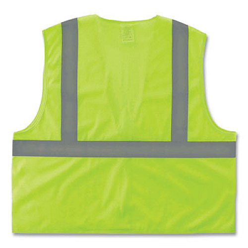 ergodyne GloWear 8205Z Class 2 Super Economy Mesh Vest, Polyester, Lime, 4X-Large/5X-Large (20999)