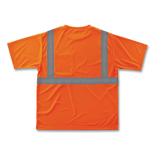 ergodyne GloWear 8289 Class 2 Hi-Vis T-Shirt, Polyester, Orange, Large (21514)