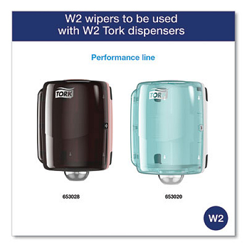 Tork Paper Wiper Plus, 9.8 x 15.2, White, 300/Roll, 2 Rolls/Carton (192128)