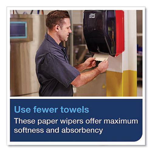 Tork Basic Paper Wiper Roll Towel, 1-Ply, 7.68" x 1,150 ft, Natural, 4 Rolls/Carton (291350)