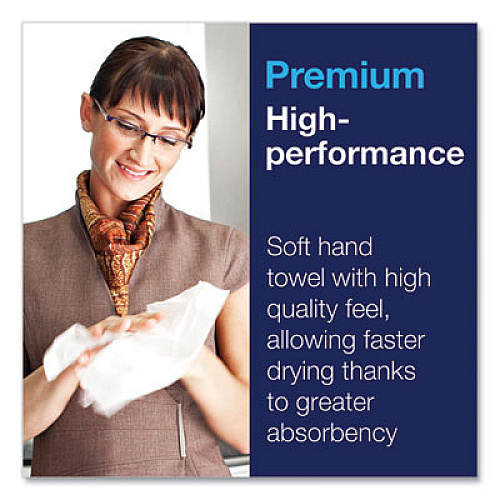 Tork Premium Multifold Towel, 1-Ply, 9 x 9.5, White, 250/Pack, 12 Packs/Carton (420580)