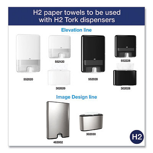 Tork Advanced Multifold Hand Towel, 1-Ply, 9 x 9.5, White, 250/Pack, 16 Packs/Carton (424824)