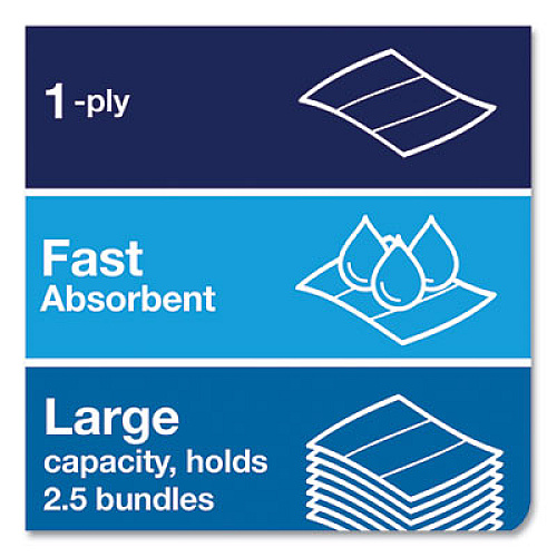 Tork Advanced Multifold Hand Towel, 1-Ply, 9 x 9.5, White, 250/Pack, 16 Packs/Carton (424824)