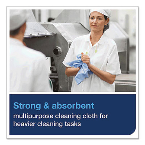 Tork Heavy-Duty Cleaning Cloth, 14 x 16.34, White, 105/Pack, 4 Packs/Carton (530182)