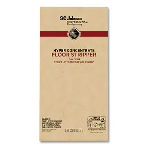 SC Johnson Professional Hyper Concentrate Floor Stripper, Low Odor, 2 gal Bag-in-Box (680076)