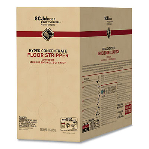 SC Johnson Professional Hyper Concentrate Floor Stripper, Low Odor, 2 gal Bag-in-Box (680076)