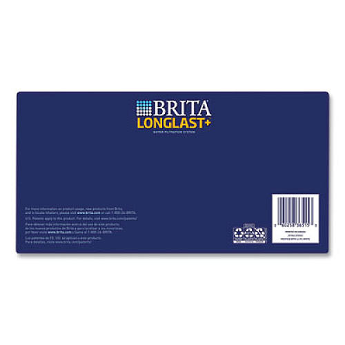 Brita Pacifica Pitcher with Longlast+ Filter, 10 Cups, White/Clear (36515)