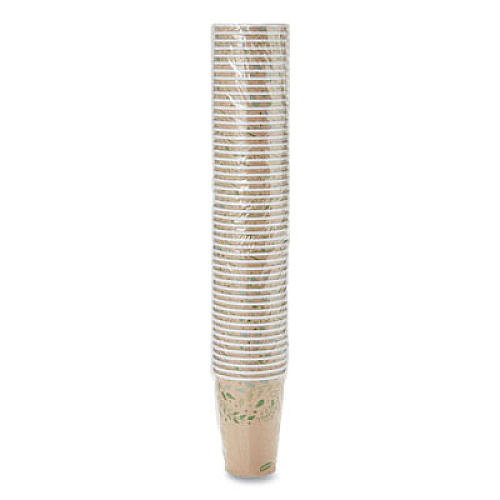 Dixie EcoSmart Recycled Hot/Cold Cups, 16 oz, Paper, Kraft/Green, 1,000/Carton (2346R)
