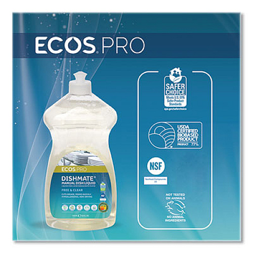 ECOS PRO Dishmate Manual Dish Liquid, 25 oz Bottle (PL97216)