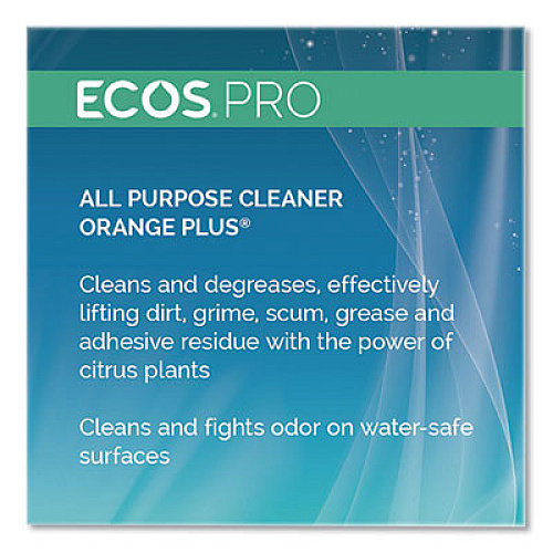 ECOS PRO Orange Plus All Purpose Cleaner and Degreaser, Citrus Scent, 1 gal Bottle (PL970604)