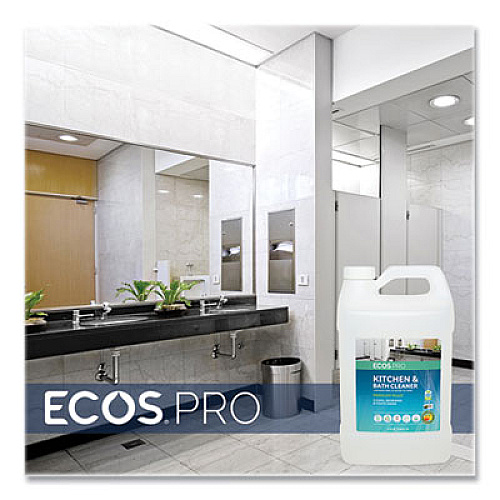 ECOS PRO Parsley Plus All-Purpose Kitchen and Bathroom Cleaner, Herbal Scent, 1 gal Bottle (PL974604)