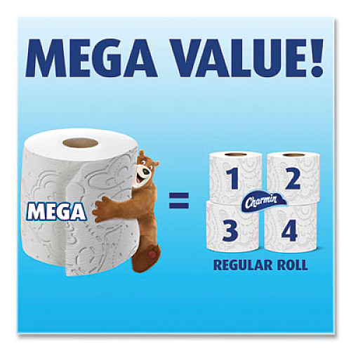 Charmin Ultra Soft Bathroom Tissue, Mega Roll, Septic Safe, 2-Ply, White, 244 Sheets/Roll, 30 Rolls/Pack (01537)