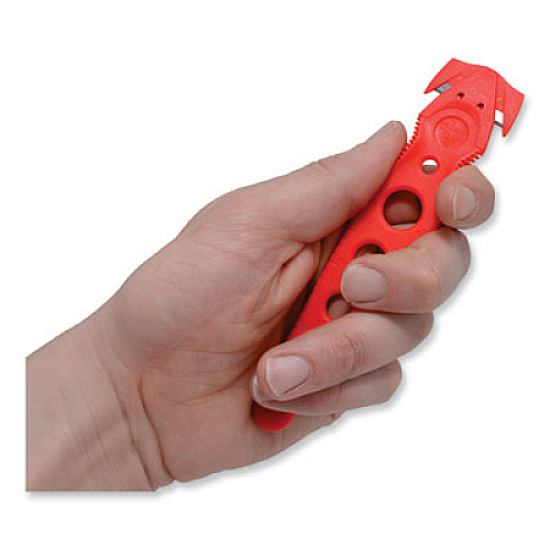 Westcott Safety Cutter, 1.2" Blade, 5.75" Plastic Handle, Assorted, 5/Pack (17379)
