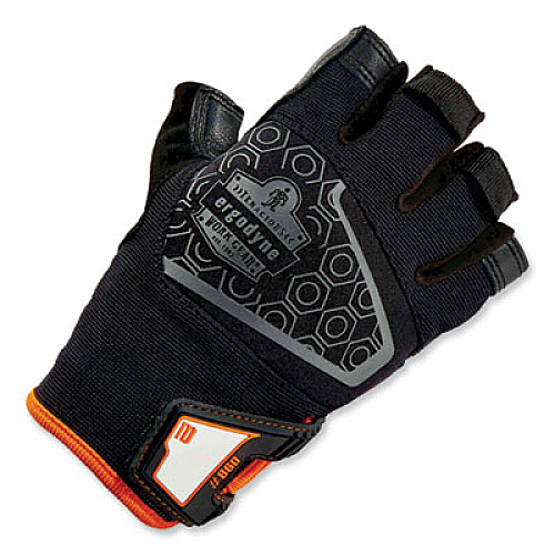 ergodyne ProFlex 860 Heavy Lifting Utility Gloves, EN388: 2101X, 10" Long, Small, Black, Pair (17282)