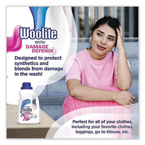 WOOLITE Damage Defense Laundry Detergent, Light Floral, 50 oz Bottle, 6/Carton (77940CT)