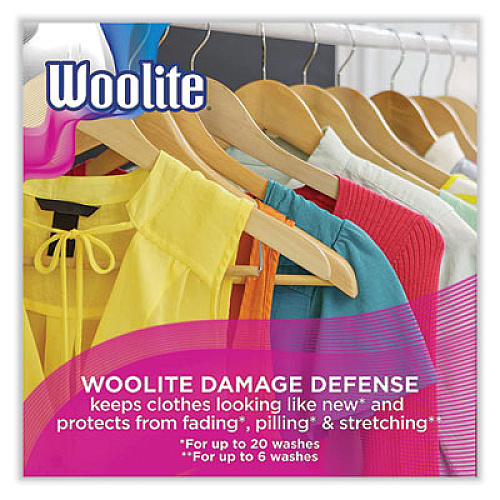 WOOLITE Damage Defense Laundry Detergent, Light Floral, 50 oz Bottle, 6/Carton (77940CT)