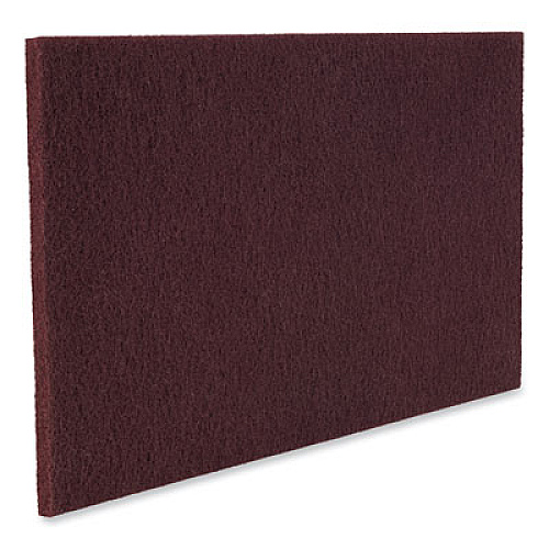 Scotch-Brite Surface Preparation Pad Plus, 18 x 12, Maroon, 5/Carton (SPPP12X18)