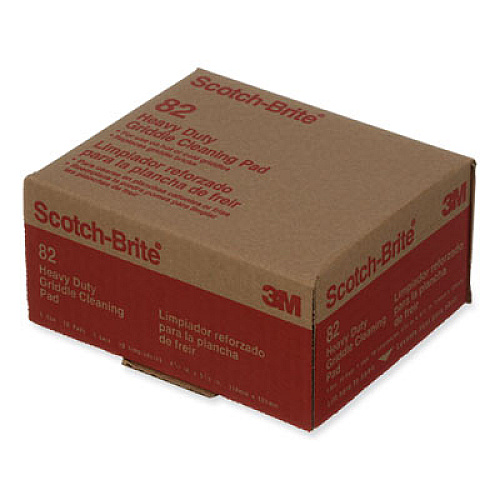 3M Heavy Duty Griddle Pad, 4.5" x 5.5", 5 mm Thick, Brown, 40/Carton (08299)