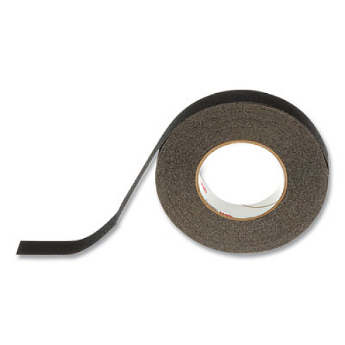 3M Safety-Walk Safety-Walk General Purpose Tread Rolls, 1" x 60 ft, Black, 4/Carton (19220)