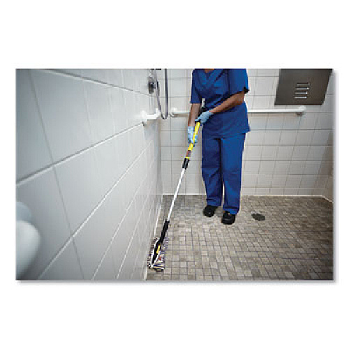 Rubbermaid Commercial HYGEN HYGEN MF Flexi Frame Scrubber Mop Covers, Microfiber, 8.3 x 8.3, Yellow, 12/Carton (Q88100YEL)