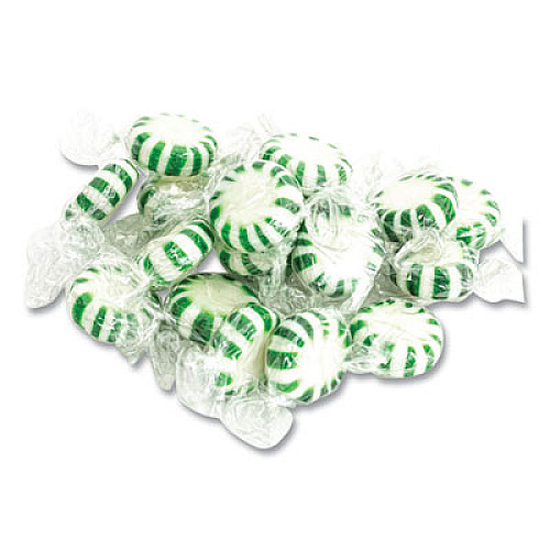 Office Snax Candy Assortments, Spearmint Candy, 1 lb Bag (00655)