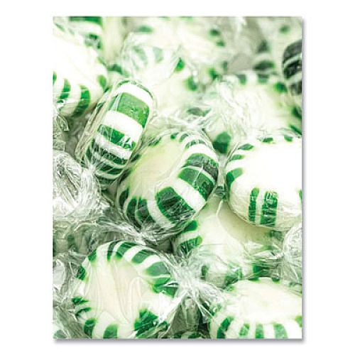 Office Snax Candy Assortments, Spearmint Candy, 1 lb Bag (00655)