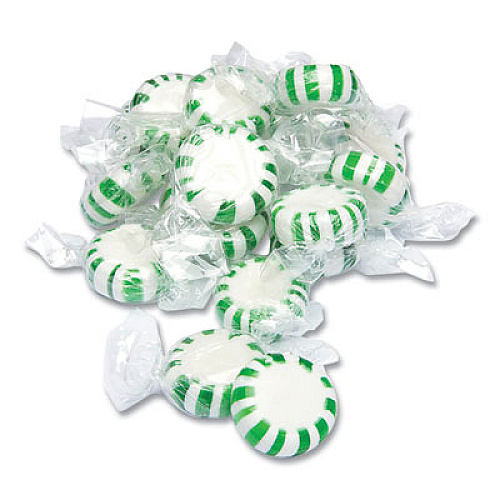 Office Snax Candy Assortments, Spearmint Candy, 1 lb Bag (00655)