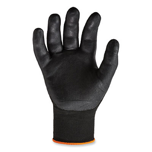 ergodyne ProFlex 7001-CASE Nitrile Coated Gloves, EN388: 4121X, 9.25" Long, X-Large, Black, 144 Pairs/Carton (17855)