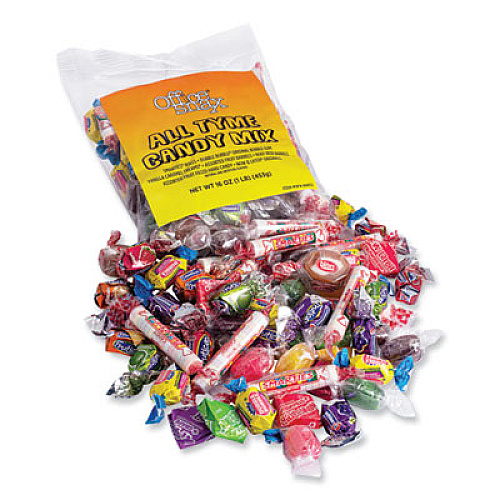 Office Snax Candy Assortments, All Tyme Candy Mix, 1 lb Bag (00652)