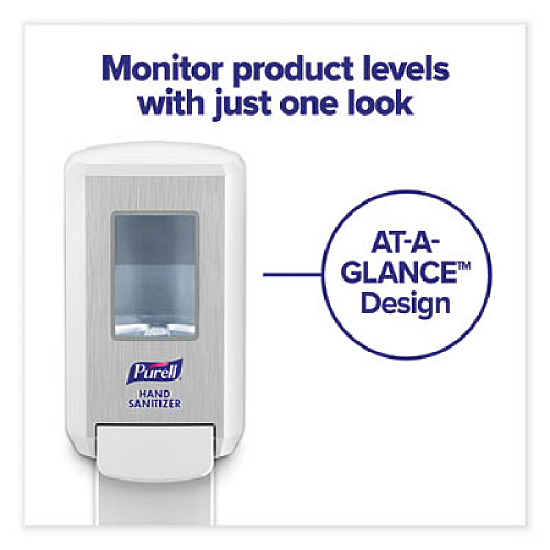 PURELL CS4 Hand Sanitizer Dispenser, 1,200 mL, 6.12 x 4.48 x 10.81, White (512101)