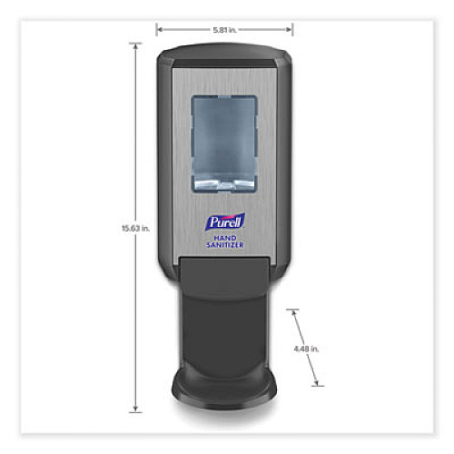 PURELL CS4 Hand Sanitizer Dispenser, 1,200 mL, 4.88 x 8.19 x 11.38, Graphite (512401)