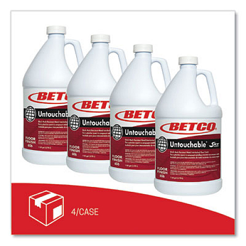Betco Untouchable Floor Finish with SRT, 1 gal Bottle, 4/Carton (6060400)