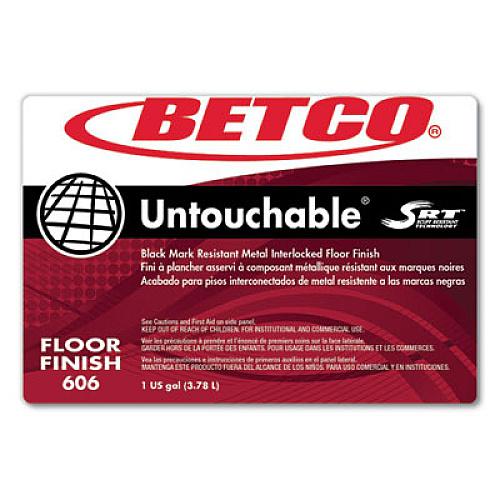 Betco Untouchable Floor Finish with SRT, 1 gal Bottle, 4/Carton (6060400)