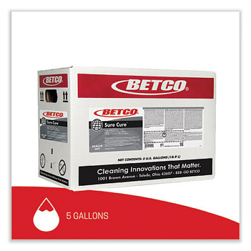 Betco Sure Cure Urethane Fortified Sealer/Finish, 5 gal Bag-in-Box (609B500)