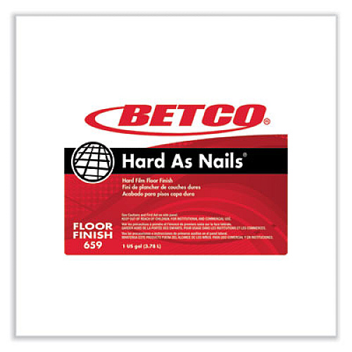 Betco Hard As Nails Floor Finish, 1 gal Bottle, 4/Carton (6590400)